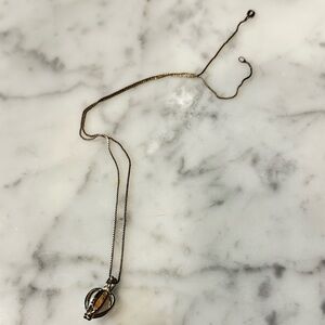 Pearl and Silver Pendant Necklace